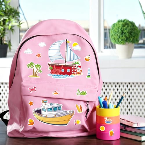 24 Sheets Cruise Make a Face Sticker, Make Your Own Cruise Stickers Mix and Match Stickers for Home School Classroom Crafts Activities Reward Birthday Party Favors - style: Cruise