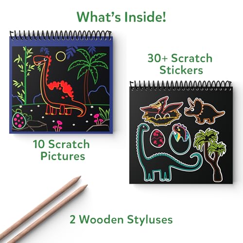 Skillmatics Scratch Art Book for Kids – Dinosaurs - style: 3. Dinosaurs