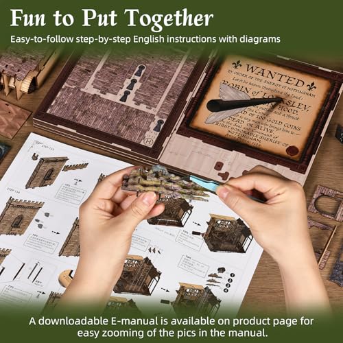 Robin Hood Book Nook Kit, DIY Miniature House Dollhouse Kit - color: Robin Hood - the Castle's Escape