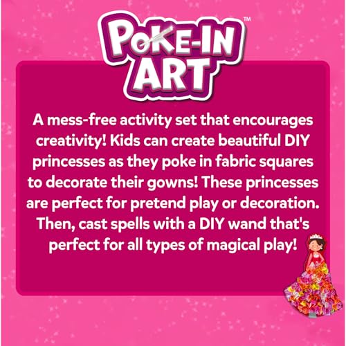 Skillmatics Poke-in Art – Magical Princesses, Wood Craft Kit, Gift for Kids - style: 1. Magical Princesses