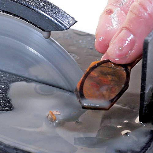 Hi-Tech Diamond 4"/5" Lapidary Trim Saw for Rocks, Minerals & Glass