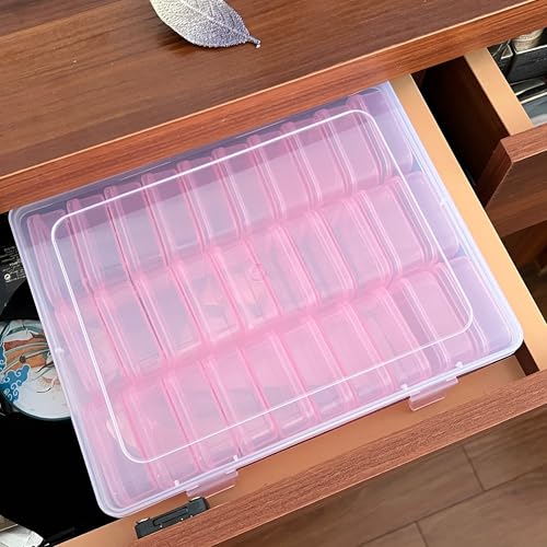 31-Piece Pink Inner Box Organizer for Jewelry Making - color: Pink