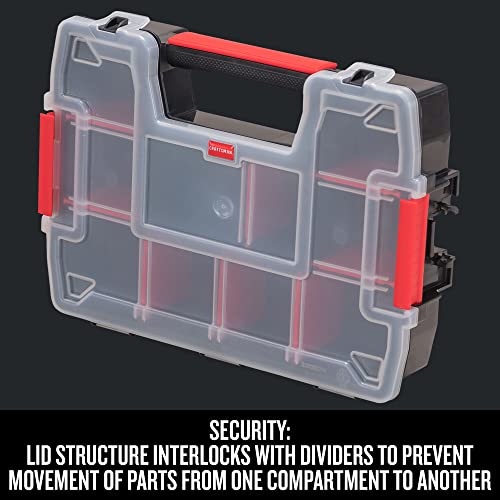 CRAFTSMAN 10-Compartment Small Tool Storage Organizer, Plastic (CMST14021) (Pack of 6) - size: 1 Count (Pack of 6), style: Small Organizer