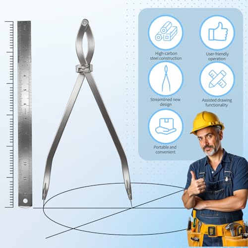 16" Radius Divider Tool (2pcs), Wing Divider Scriber Marking Tool - size: 16 in(2ps)