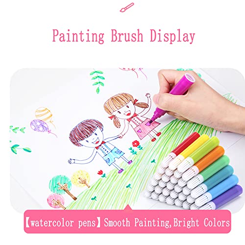 DLUCKY 208 PCS Art Supplies Drawing Art Kit Adults for Kids Art Set,Pink - color: Pink