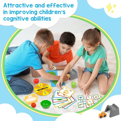 Preposition Game,Positional Words Learning Set,Speech Therapy Toys for Kids - color: Yellow