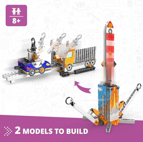 Engino STEAM Labs, How Inertia Works, STEAM Toys for Ages 8+, Building Kit, Learning & Education Toys, Art Activities for Girls & Boys, Play & Learn Science - style: How Inertia works?