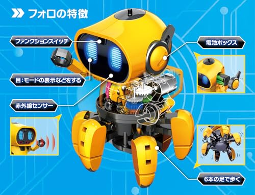 ELEKIT Folo MR-9107R 6-foot Walking Robot Assembly Kit