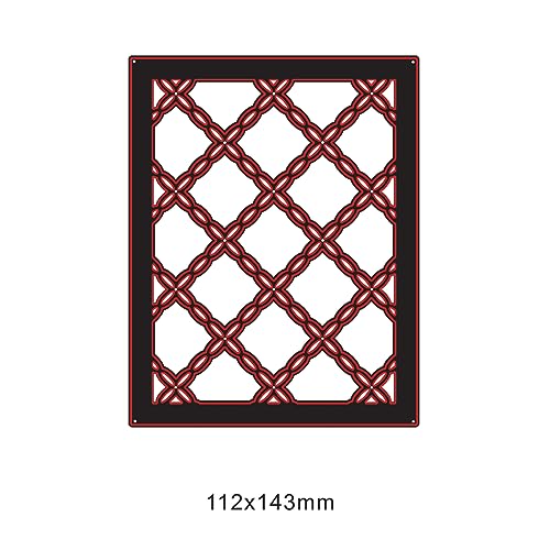 Lapoo Geometric Cutting Die for Scrapbooking - Durable, Cut Stencils for DIY Scrapbook Photo Album Decorative Paper Card, Card Making Supplies (Grid 5.6 x 4.4 in) - style: Grid 5.6 x 4.4 in
