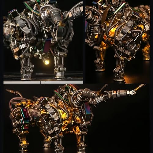 3D Metal Puzzle for Adults Bison Model Kits 3D Metal Puzzles Mechanical Bulls Building Blocks Difficult DIY Assembly - High-end Gifts for Men - style: Bison
