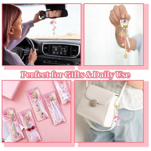 Wurosi Pink 680PCS Keychain Making Kit DIY Crafts, DIY Bag Charm Kit - color: 680 Pcs Pink Keychain Kit