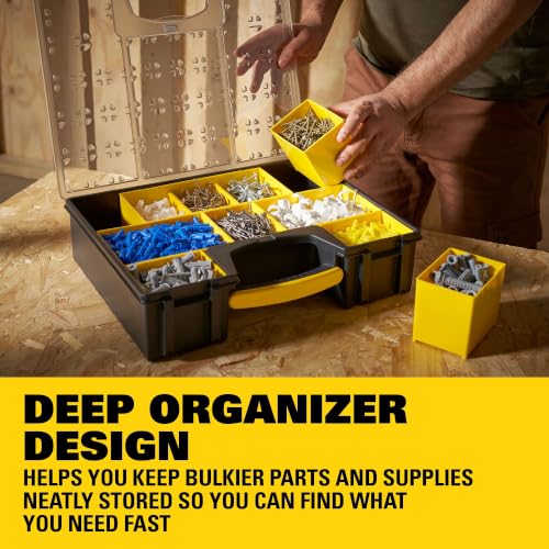 STANLEY Deep Pro Small Parts Organizer, 10 Compartments (STST14710) - size: One Size