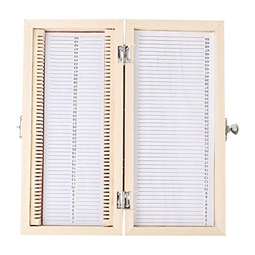 Biology Glass Prepared Microscope Slides Specimens Wooden Slide Storage Box Case