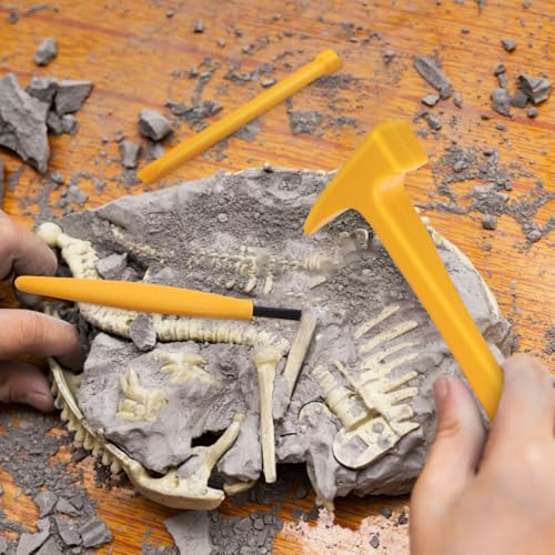 Garneck 10 Sets Dinosaur Digging Tools for Kids Excavation Tool Set