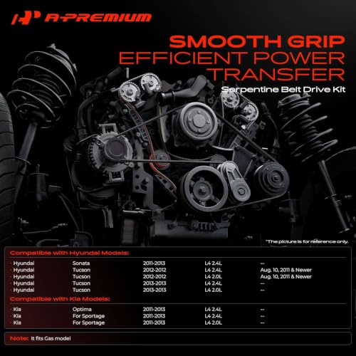 A-Premium Engine Serpentine Belt Drive Kit