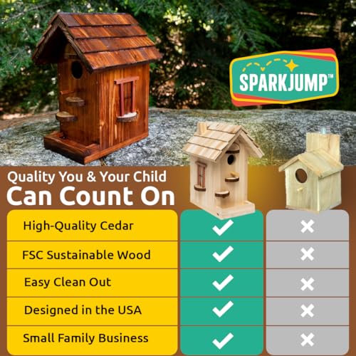 SparkJump DIY Adventure Bundle: Kids Tool Set & Premium Birdhouse Kit for Creative Builders