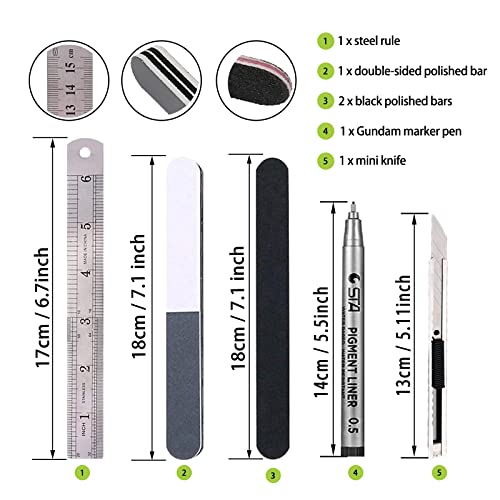 38Pcs Gundam Tools Kit Gunpla Tool Gundam Model Kit Tools Bandai Tool kit Car Model Tools Set for Hobby Model Building Making Assembling