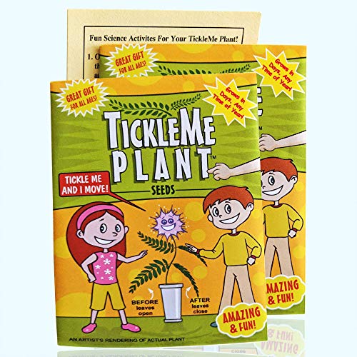 TickleMe Plant Green and 2 Extra TIckleMe Plant Seeds with Fun Activity