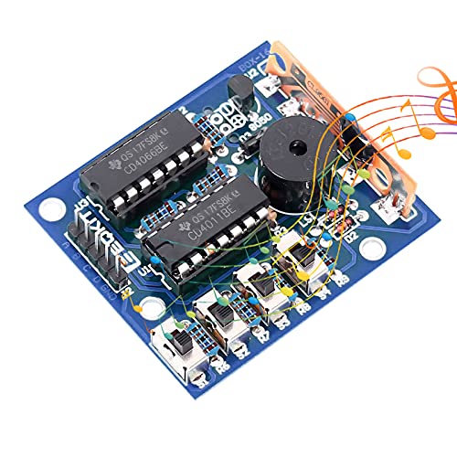ACEIRMC DIY Electronic 16 Music Sound Box DIY Kit Module Practice Learning Kits for Arduino (Blue) - color: Blue