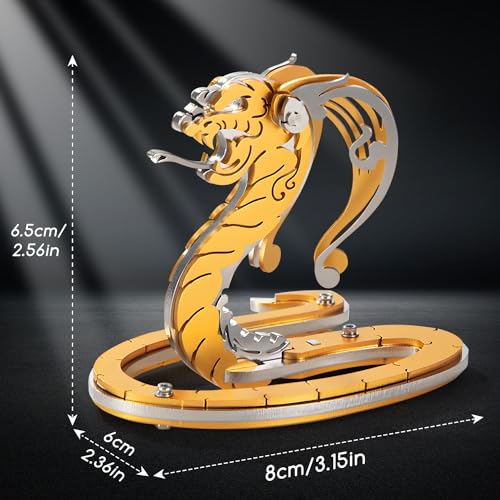 3D Metal Puzzles for Adults, Metal Model Kits for Adults Mechanical, Gold Snake 3D Puzzle Stainless Steel Ornaments for Men Women Art Craft Gifts Toys(Zodiac Sign). - color: C2