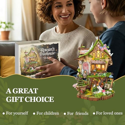 Book Nook Kit DIY Miniature House 3D Wooden Puzzle - Rowan's Tree House - color: Rowan's Tree House