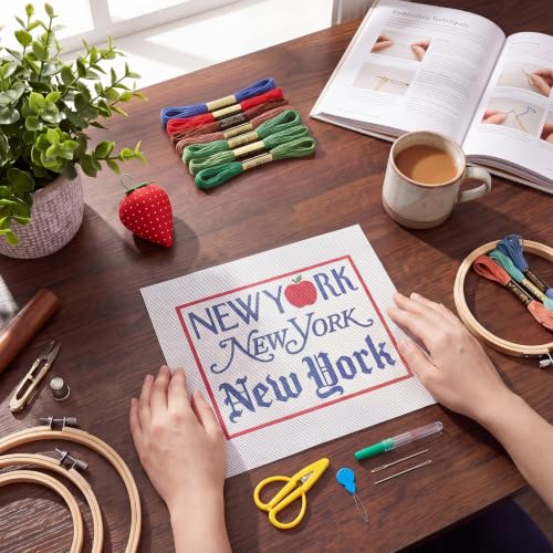XunYee 17 Pcs New York Needlepoint Kit for Beginners Adults Starters - style: New York