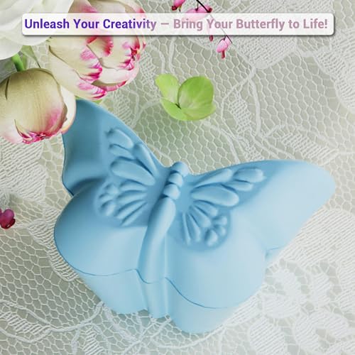 Butterfly Shaped Resin Jar Mold with Lid, Silicone Mold for Epoxy Resin