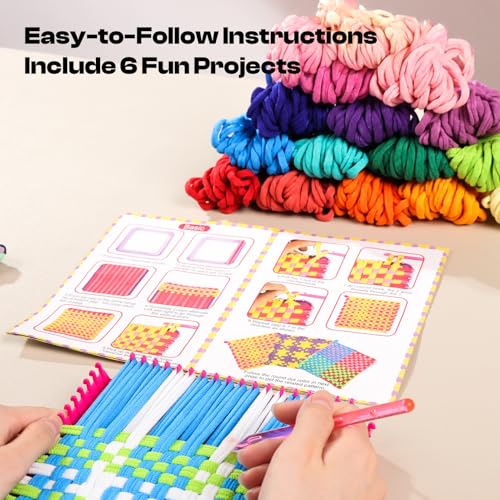 Caydo Weaving Loom Kit Toys, Pot Holder Loom Kits - size: Weaving Loom Kits