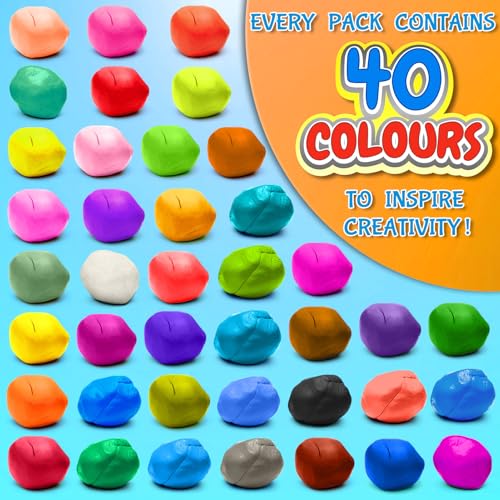 Modeling Clay Kit, 40 Colors Air Dry Clay - color: 40 Colors