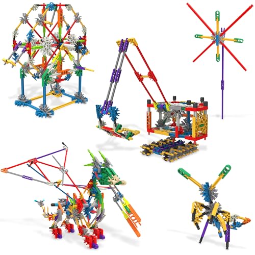 KNEX 80 Model Deluxe Set with Reusable Bag - STEM Building Kit, Kid Construction, Creative Play Toy‚ Ages 8+