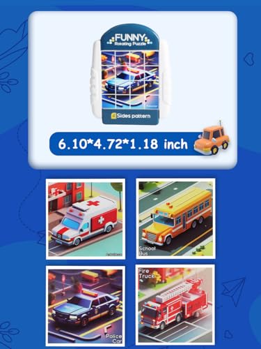16-Piece Rotating Puzzles for Kids, Toddlers Toys 3+ - color: Special Vehicle