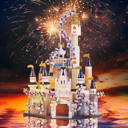 DSN Dream Castle Micro mini Building Blocks Not Compatible with Lego Size - color: Castle