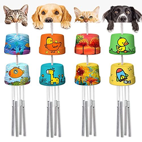 3-Pack DIY Wind Chime Kits, Arts and Crafts for Boys Girls, Kids Crafts