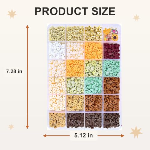 Thanksgiving DIY Bracelet Making Kit with Fall Beads, Charms and Tools - color: style 09
