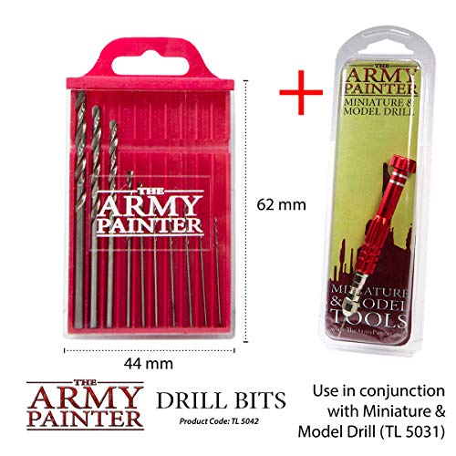 The Army Painter, Miniature & Model Drill bits, Three Bits 0,7x3mm - color: Drill Bit Set