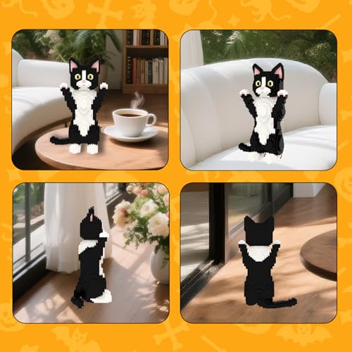 Larcele Devon Rex Cat Micro Building Blocks Set for Kids 8+ KLJM-05 - style: Devon Rex Cat