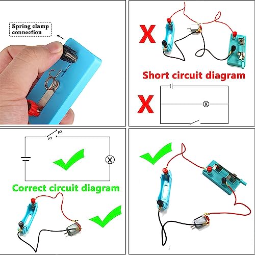 DC Electric Motor Circuit Kit for Kids, STEM Science Learning Educational