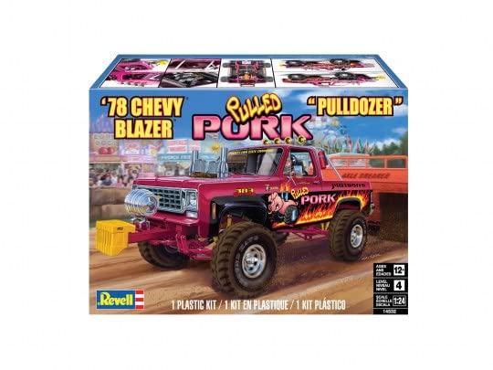 Revell 14532 '78 Chevy Blazer Pulldozer 1:24 Scale 122-Piece Skill Level 4 Model Truck Building Kit