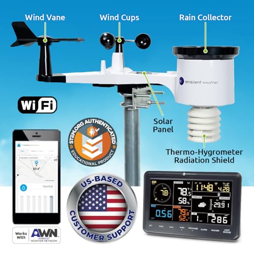Ambient Weather WS-2902 Wi-Fi Smart Weather Station - style: WS-2902-ARRAY+2902C
