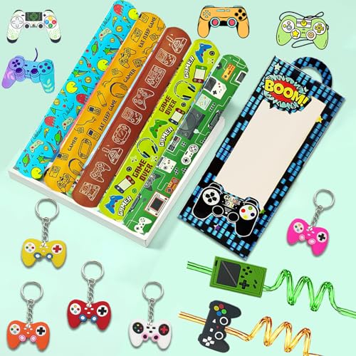 110PCS Video Game Party Favors, Gamer Goodie Bag Stuffers and Supplies - style: Video Game