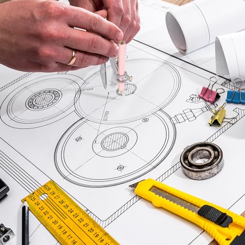 Compass Geometry Tool Protractor and Compass Set with Metal Box Drawing Compass with Rulers Math Compass Kit for Class Supplies and School 8 Piece