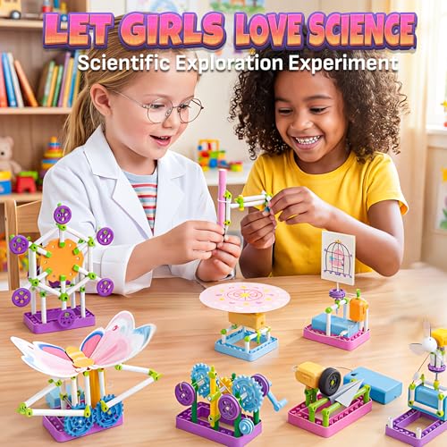 SMILESSKIDDO Science Kit for Girls 100+ Experiments, STEM Toys - color: Pink