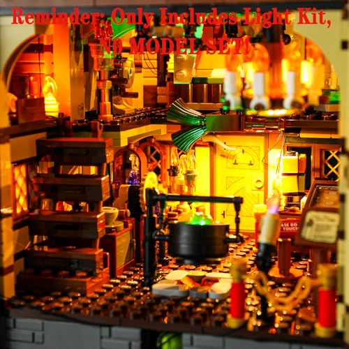 LED Light Set Compatible with Lego 21341 Disney Hocus Pocus: The Sanderson Sisters' Cottage Ideas Building Blocks Model - Model Set NOT Included