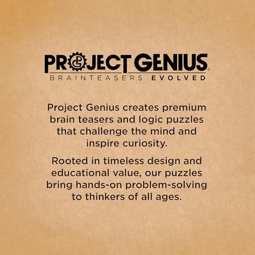 True Genius: Viking Forge - 3 Cast Metal Brainteaser Puzzles, Disentanglement Puzzle, Difficulty Level 3-5, Project Genius, Ages 8+