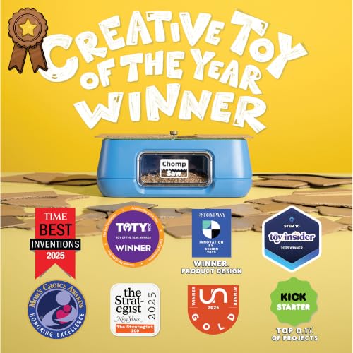 Chompshop ChompSaw Cardboard Cutter, Kid-Friendly Power Tool, Ages 3+