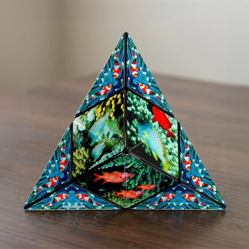 Shashibo DODECA Magnetic Puzzle Cube, Stress Relief Fidget Toy - color: Undersea, size: DODECA