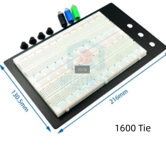 Solderless Breadboard 400 & 1660 Tie Points - 140Pcs Flexible U-Shape Jumper Wires Assortment kit - 65Pcs Jumper Wires - 27cm Alligator Clip Test Leads - Tweezers - Male to Female Jumper Wire Cable - color: Solderless-Breadboard-Kit-8Values