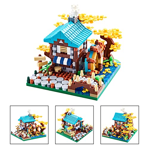 JXRLMB Autumn Scenery Cottage Micro Building Blocks for Adults - Flowers, Plants and Trees 600+pcs - color: Autumn