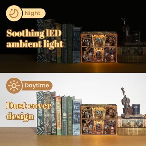 NookMaster Book Nook Kit with LED Light DIY Miniature Dollhouse for Adults - color: Knight of Glory