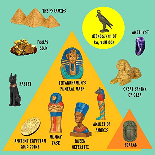 Piano Potato Pyramid Dig Kit, 12 Ancient Egypt Treasures & Mummy, STEM 6+ - style: Ancient Egyptian Pyramids